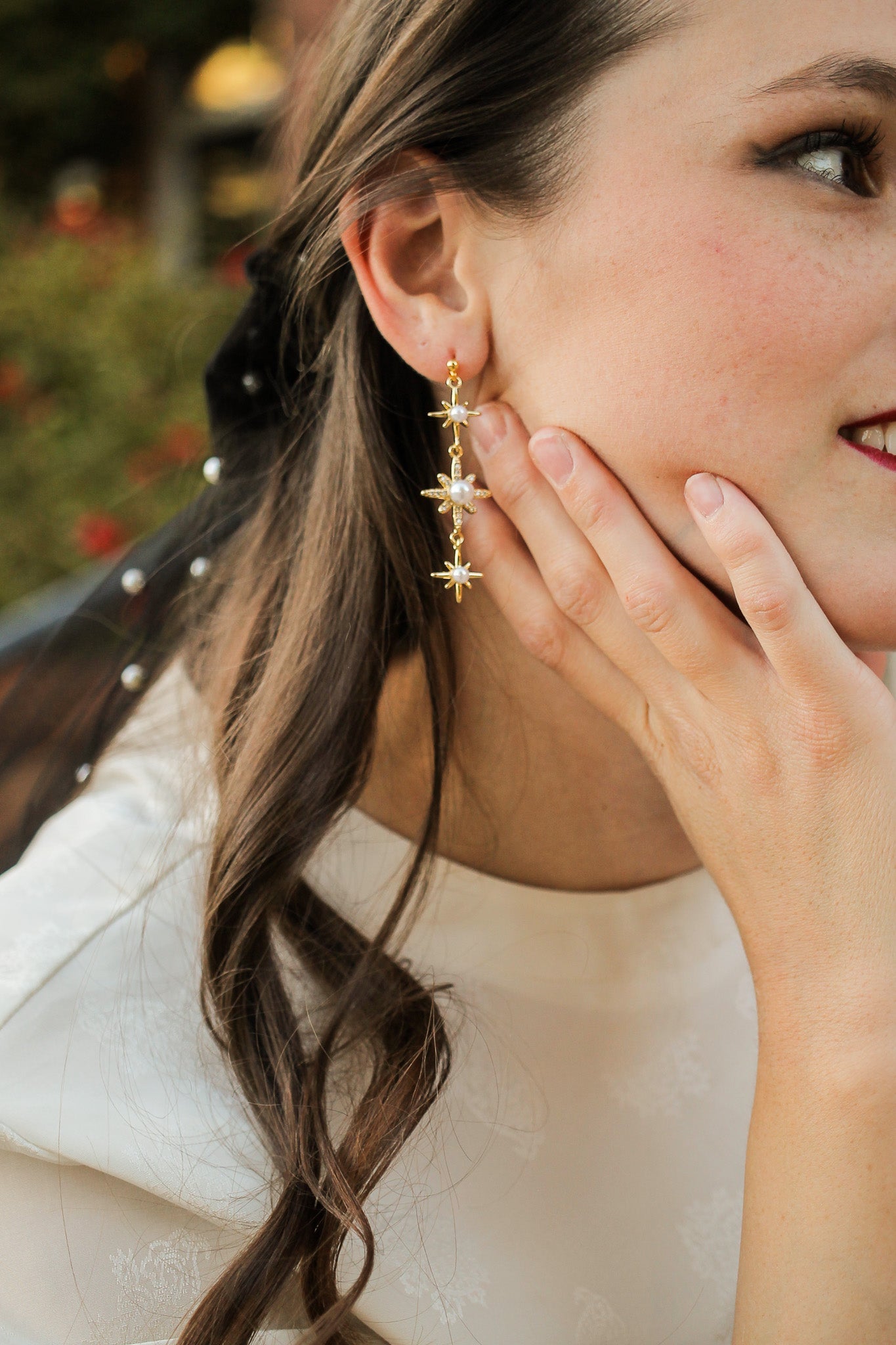 Starry Night Dangle in Gold