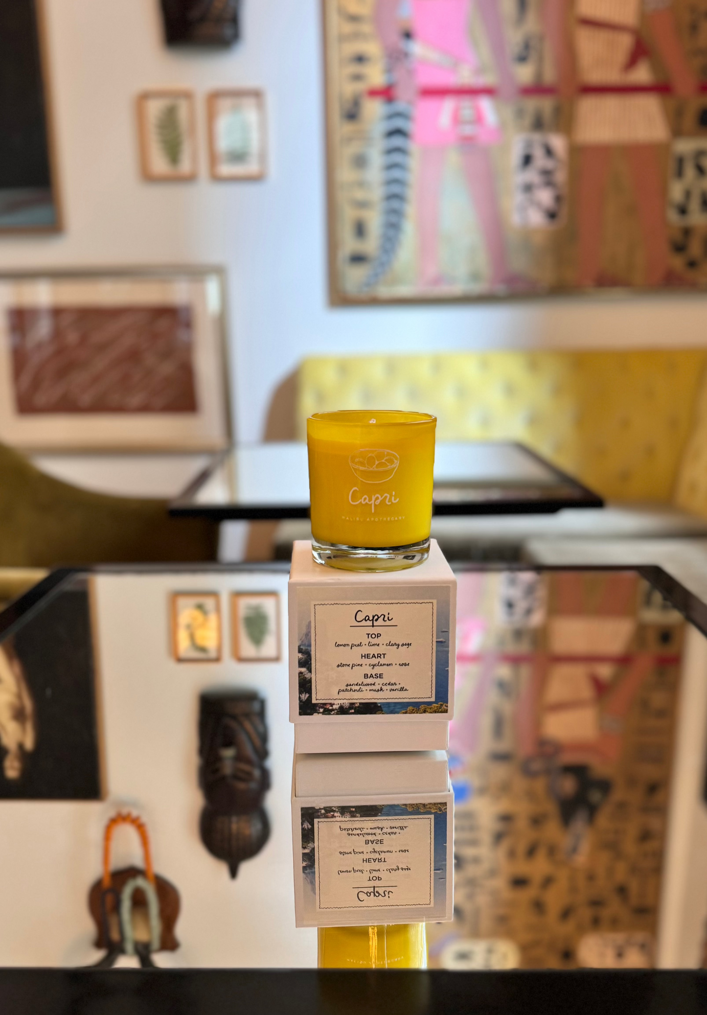 Lemon Peel & Sage Limited Edition Candle 8oz Coconut Soy Wax CAPRI