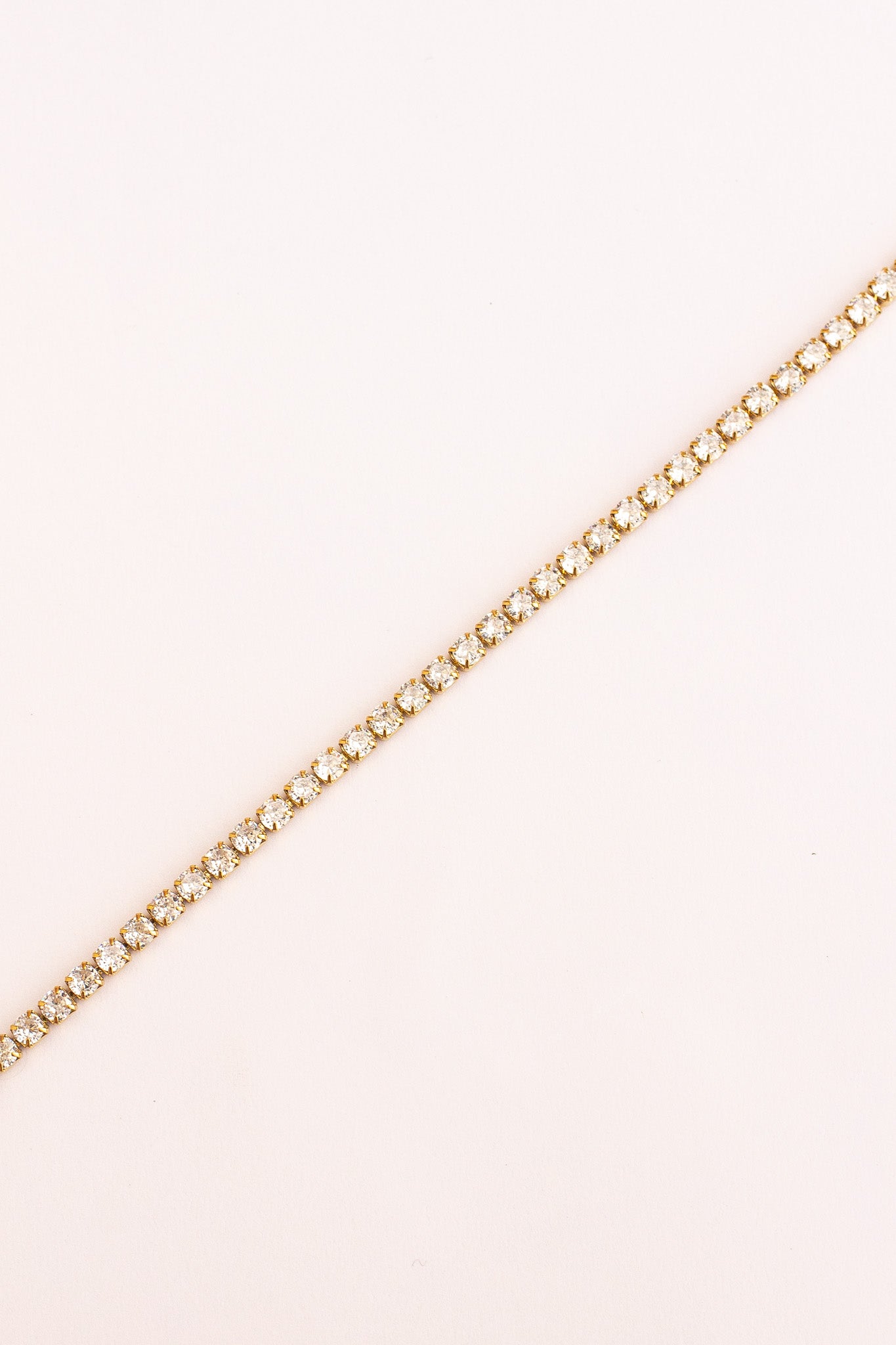 Tennis Bracelet 3mm Wide Ella Bracelet Rose & Clay