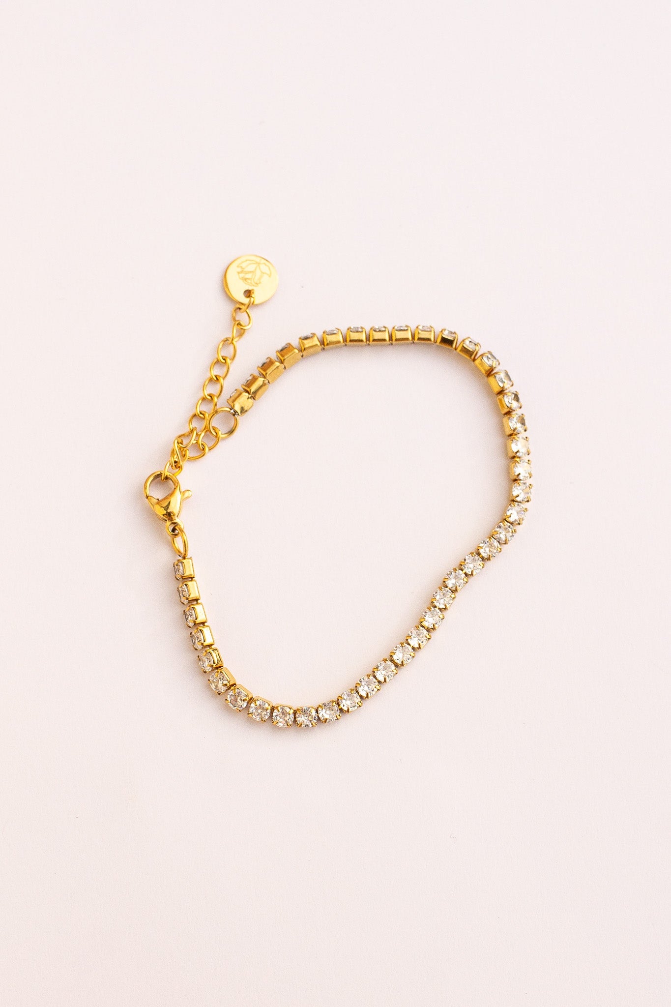 Tennis Bracelet 3mm Wide Ella Bracelet Rose & Clay