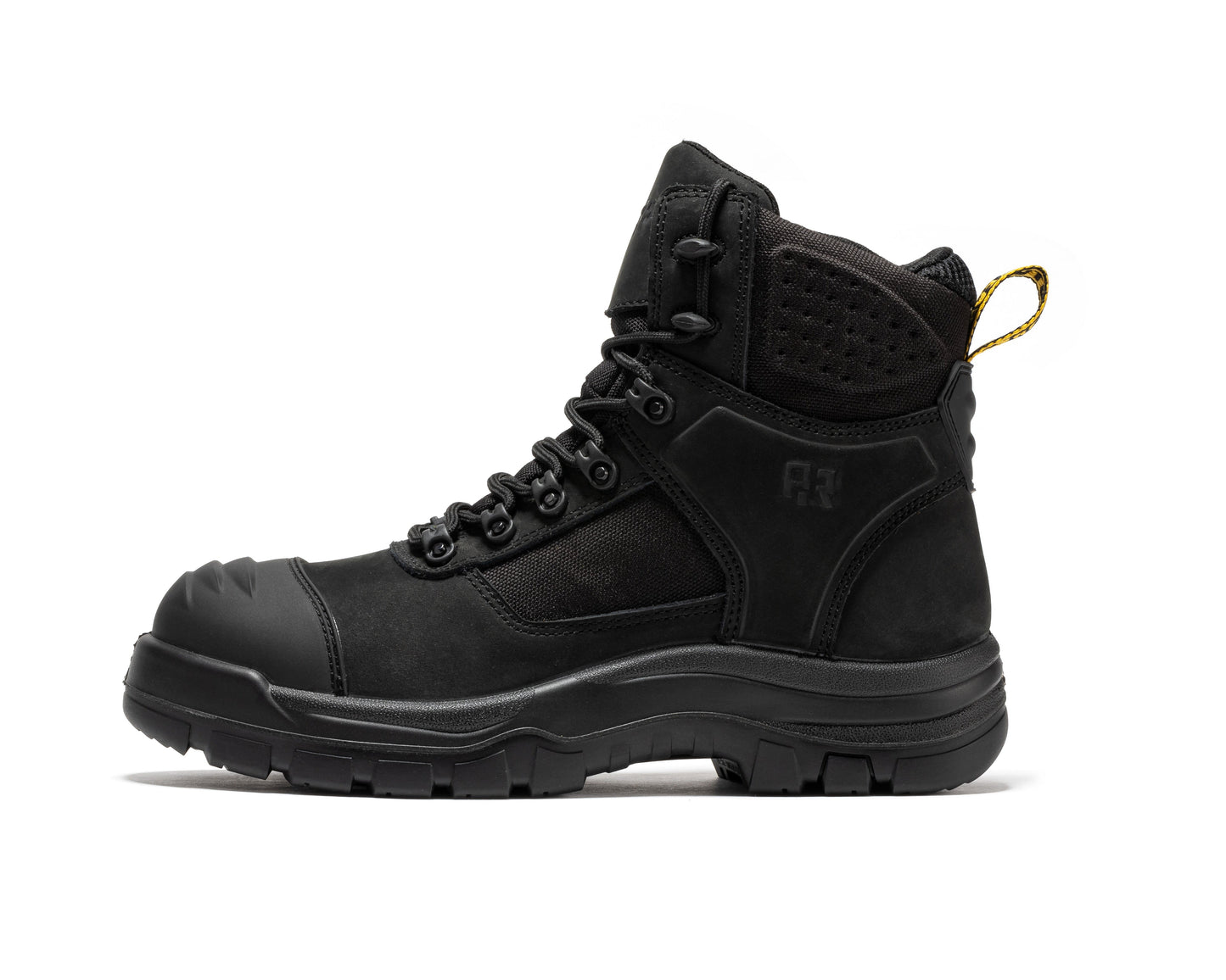 Stowe Black 7 inch Composite Toe Leather Work Boots ROCKROOSTER