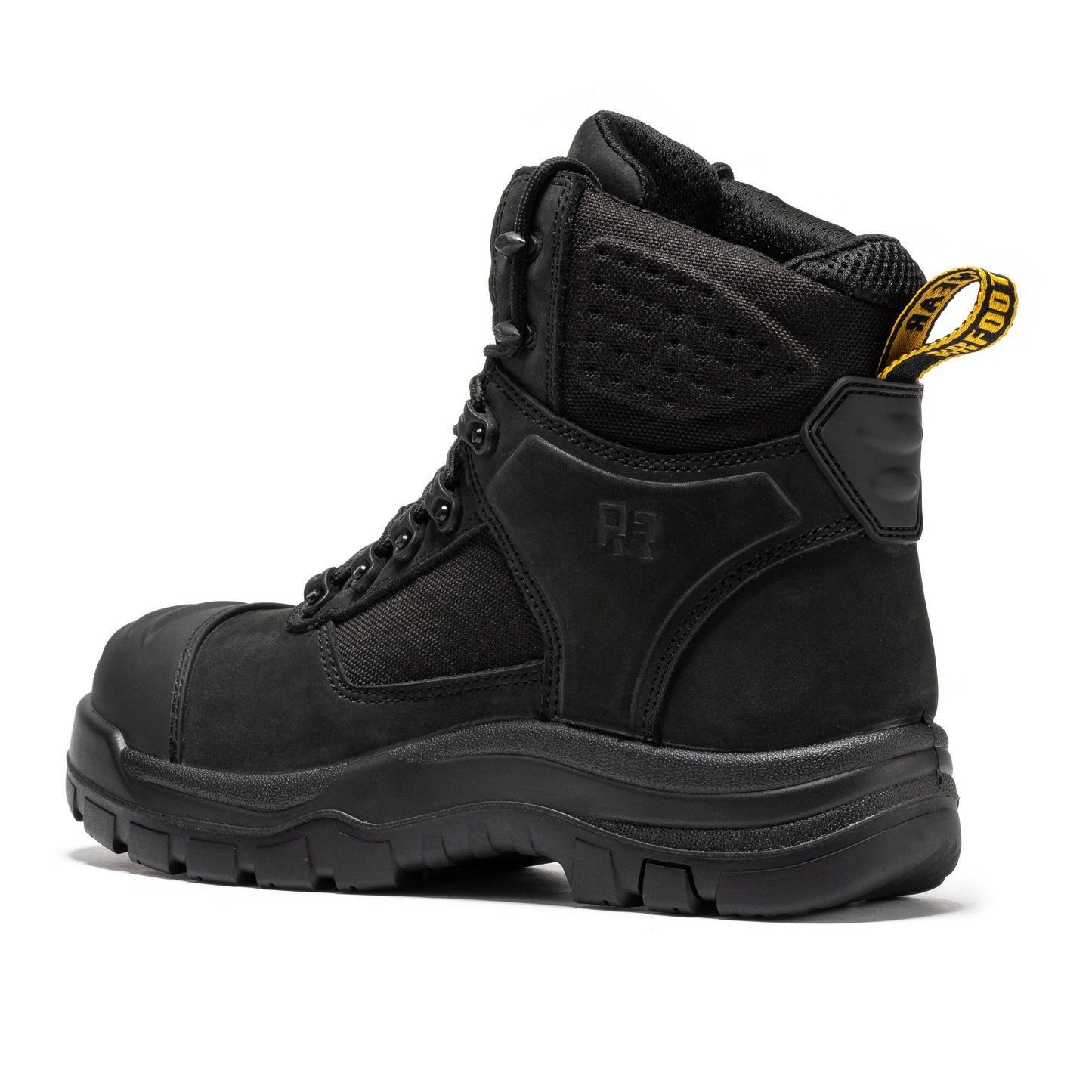 Stowe Black 7 inch Composite Toe Leather Work Boots ROCKROOSTER