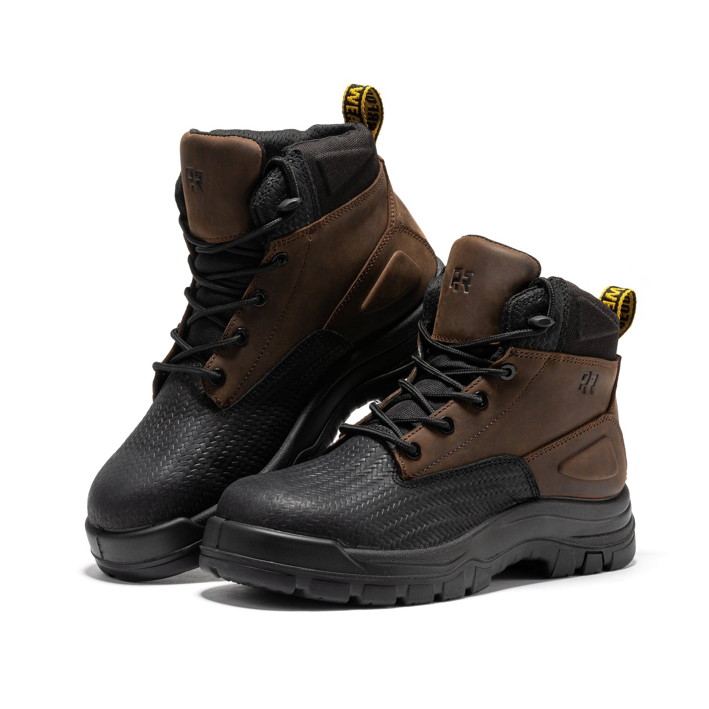 Marfa Brown Waterproof Composite Toe 6 Inch Leather Work Boots ROCKROOSTER