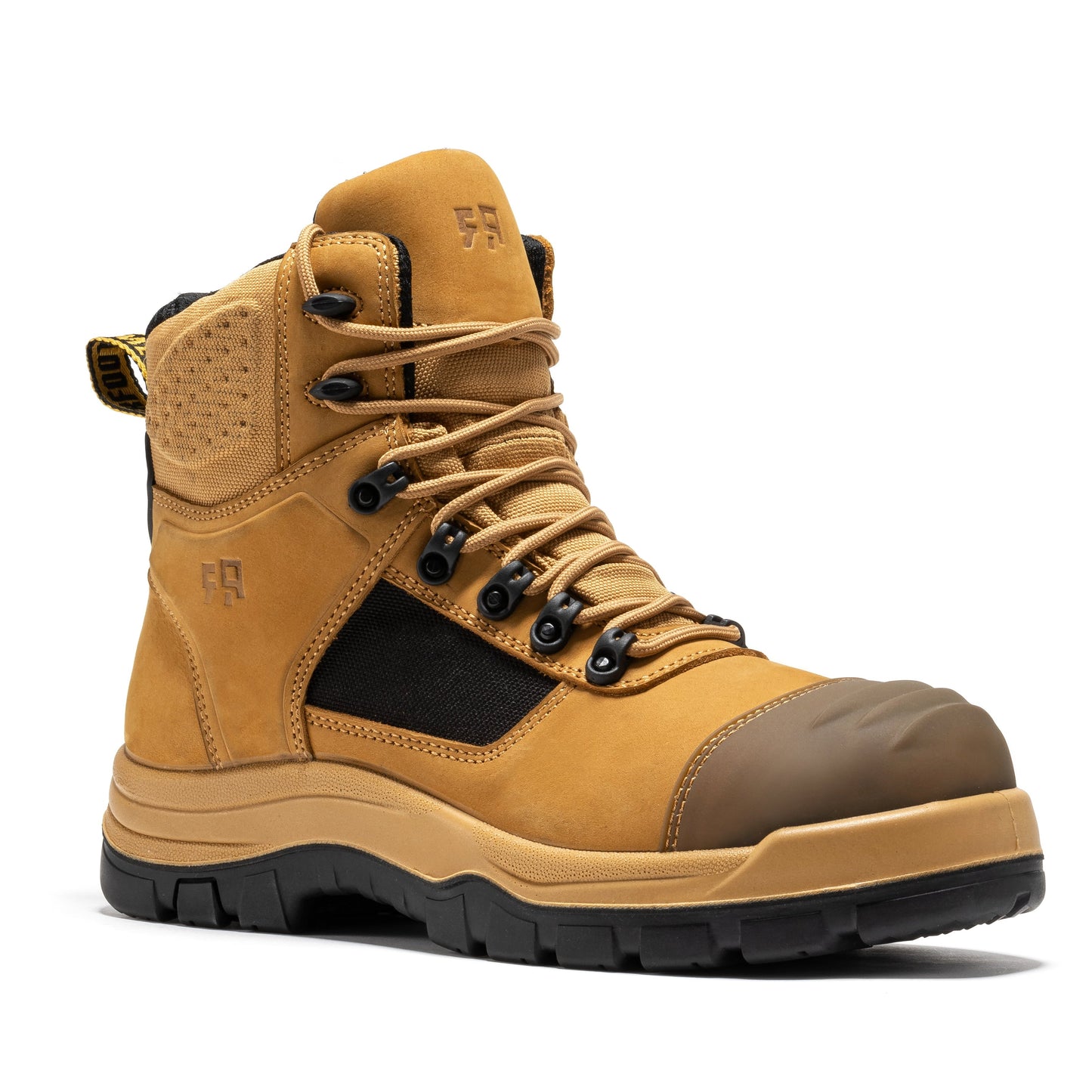 Stowe Black 7 inch Composite Toe Leather Work Boots ROCKROOSTER