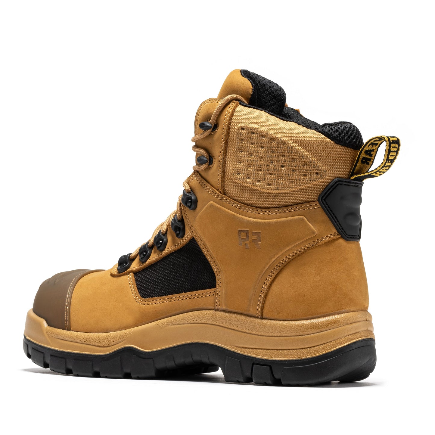 Stowe Black 7 inch Composite Toe Leather Work Boots ROCKROOSTER