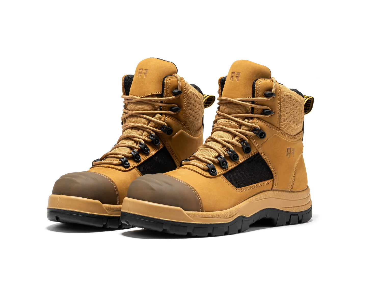 Stowe Black 7 inch Composite Toe Leather Work Boots ROCKROOSTER