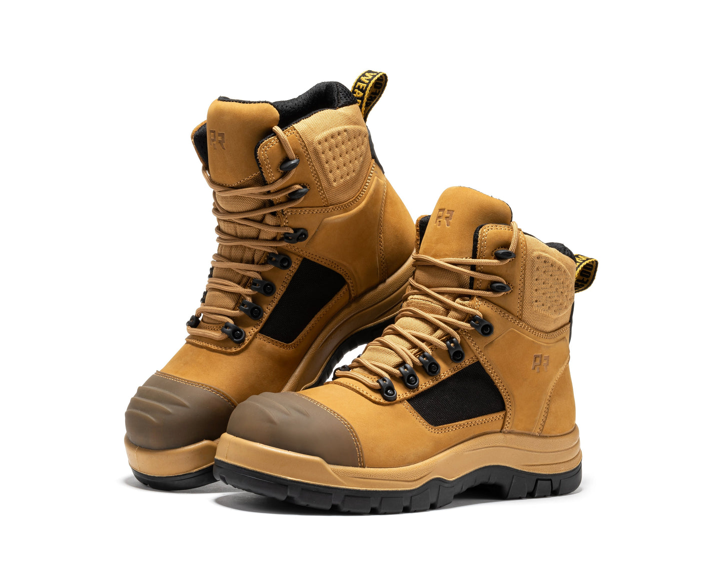 Stowe Black 7 inch Composite Toe Leather Work Boots ROCKROOSTER
