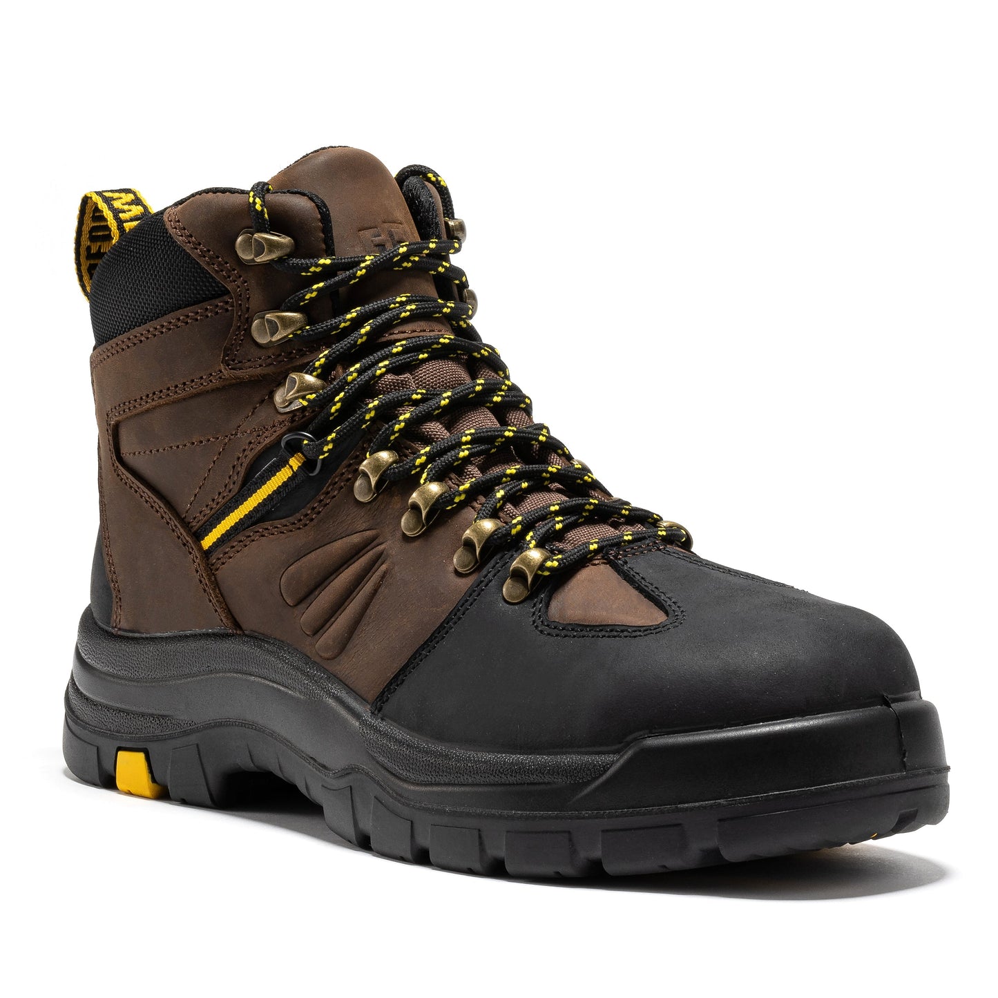 Waterproof Brown Composite Toe 6 Inch Leather Work Boots ROCKROOSTER