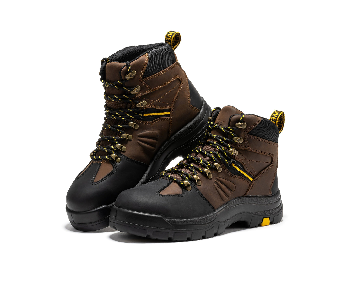 Waterproof Brown Composite Toe 6 Inch Leather Work Boots ROCKROOSTER