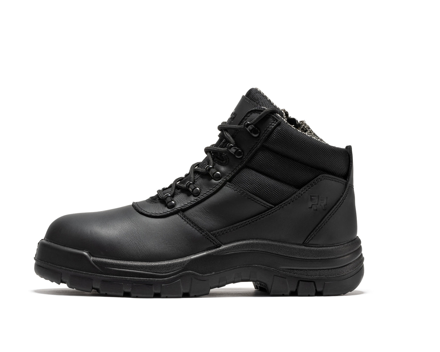 Avalon Black 6 Inch Zip-sided Composite Toe Leather Work Boots ROCKROOSTER