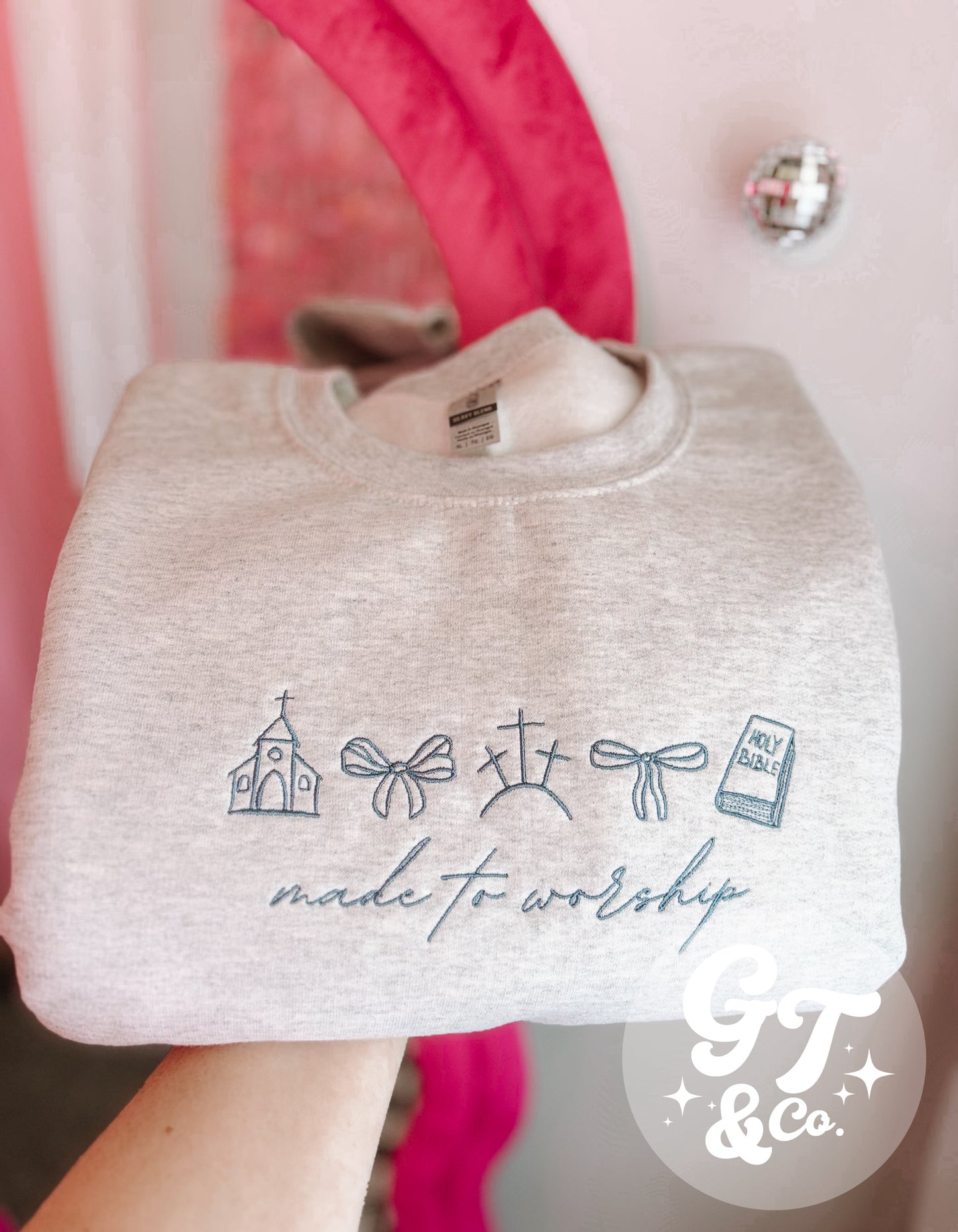 Made To Worship Embroidered Crewneck *MADE TO ORDER 10-15 BIZ DAYS*