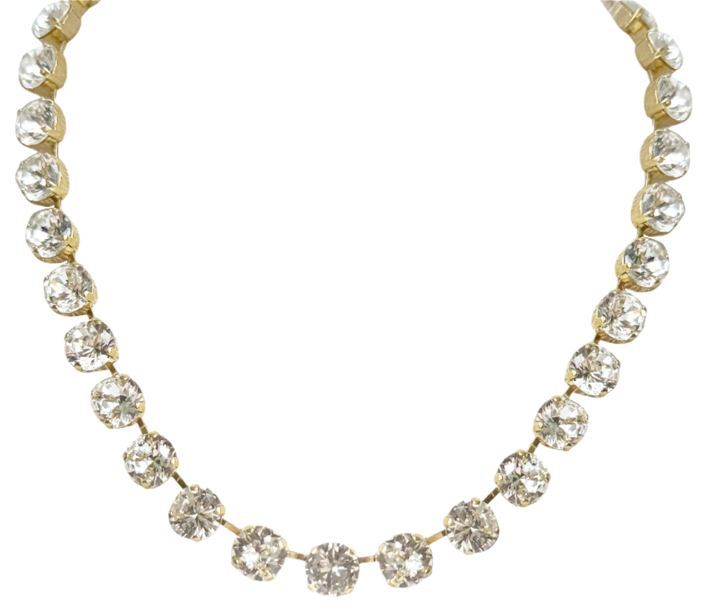 Daphne Crystal Riviera Necklace Adjustable 24K Gold Plate Kimono Dragon NYC