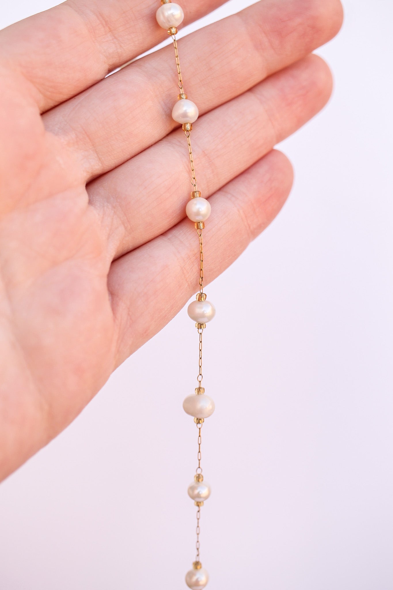 Aphrodite Anklet in Freshwater Pearl