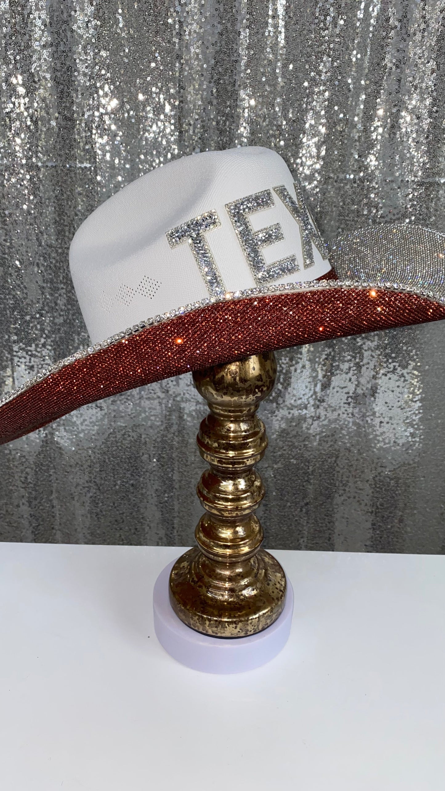Texas Longhorns Burnt Orange Rhinestone Hat