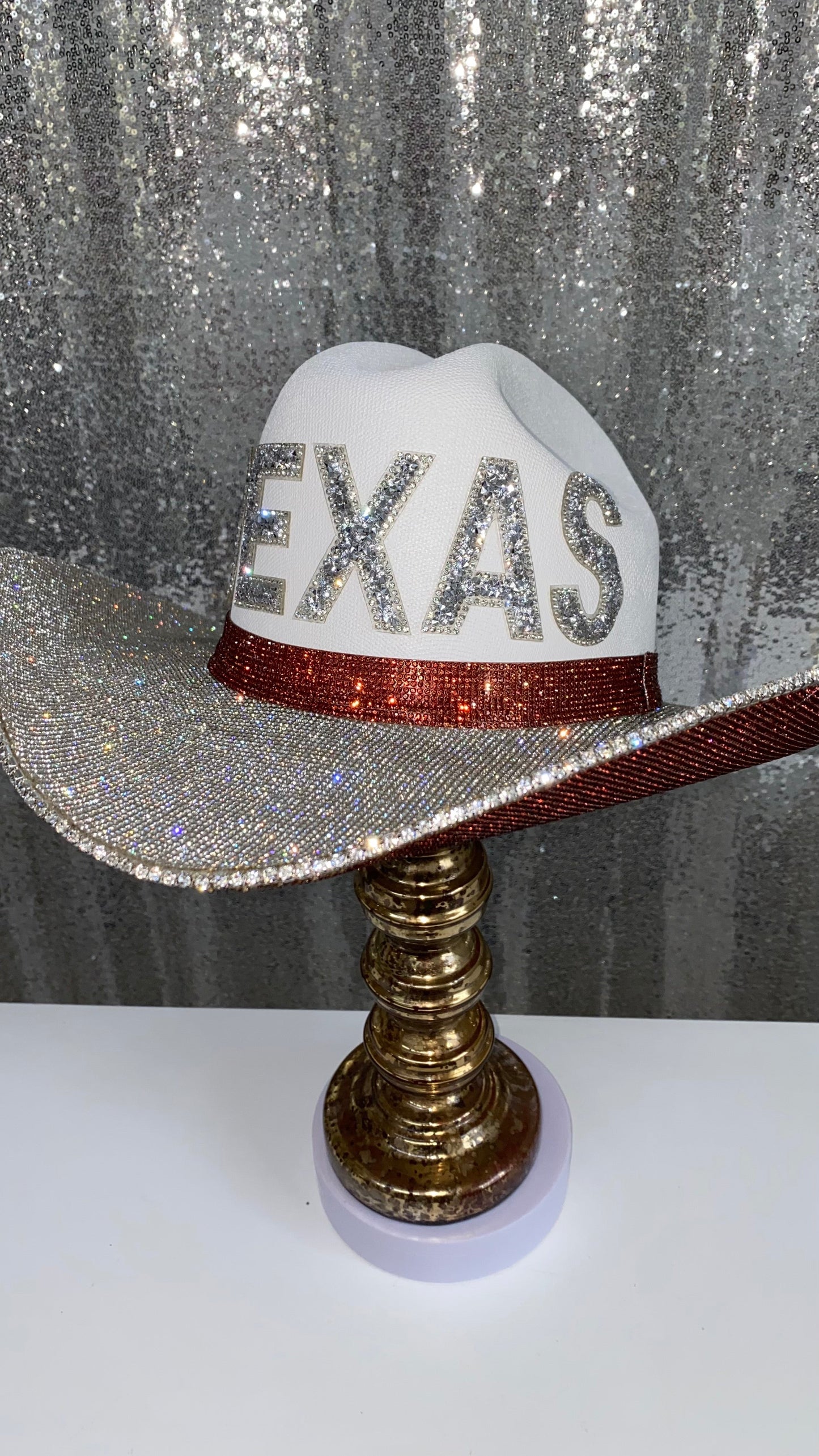 Texas Longhorns Burnt Orange Rhinestone Hat