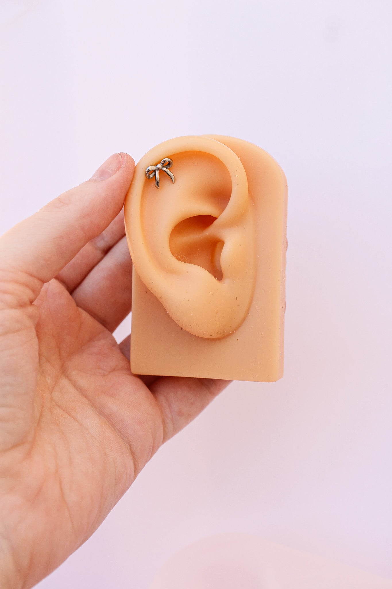 Bow 9mm Flat Back Stud Earrings