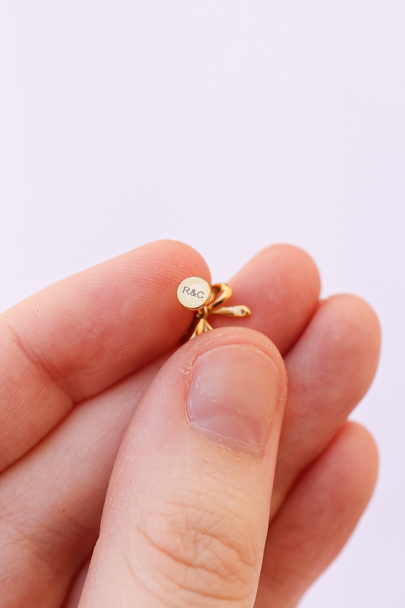 Bow 9mm Flat Back Stud Earrings