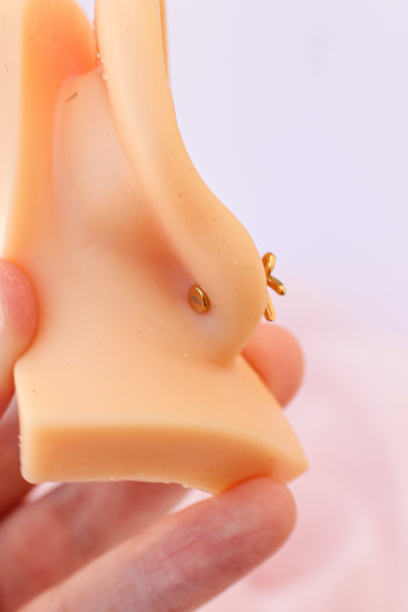Bow 9mm Flat Back Stud Earrings