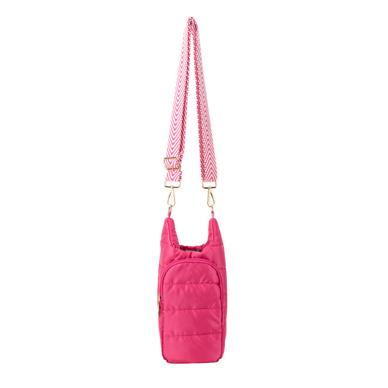 Water Tumbler Carrier Adjustable Strap Crossbody The Capri