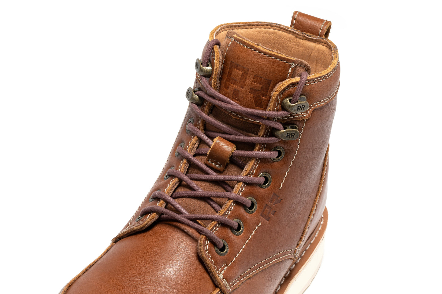 Black Steel Toe Wedge Work Boots 6 Inch ROCKROOSTER Edgewood Men's SAP610BK