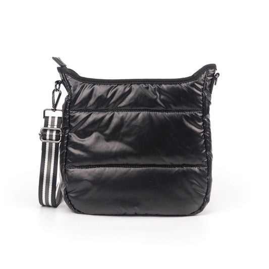 Carina Puffer Black Crossbody Bag Babs+Birdie