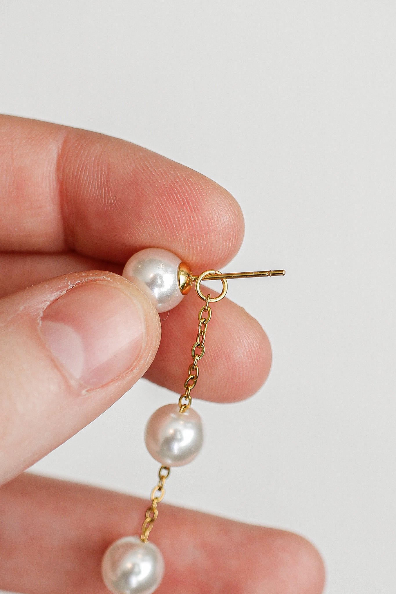 Emory Pearl Lightweight Convertible Dangle Earring Rose & Clay