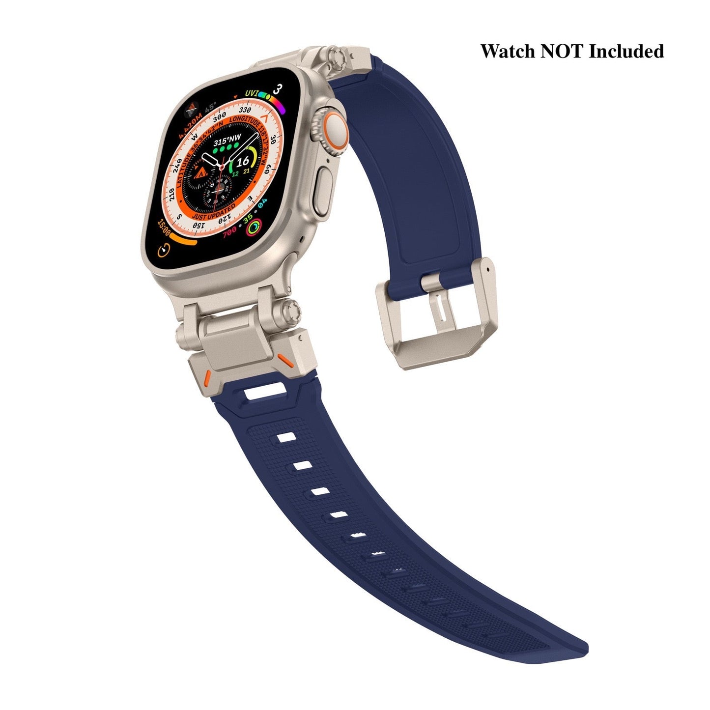 Explorer Silicone Band Adjustable Pin Buckle Apple Watch Dewell X