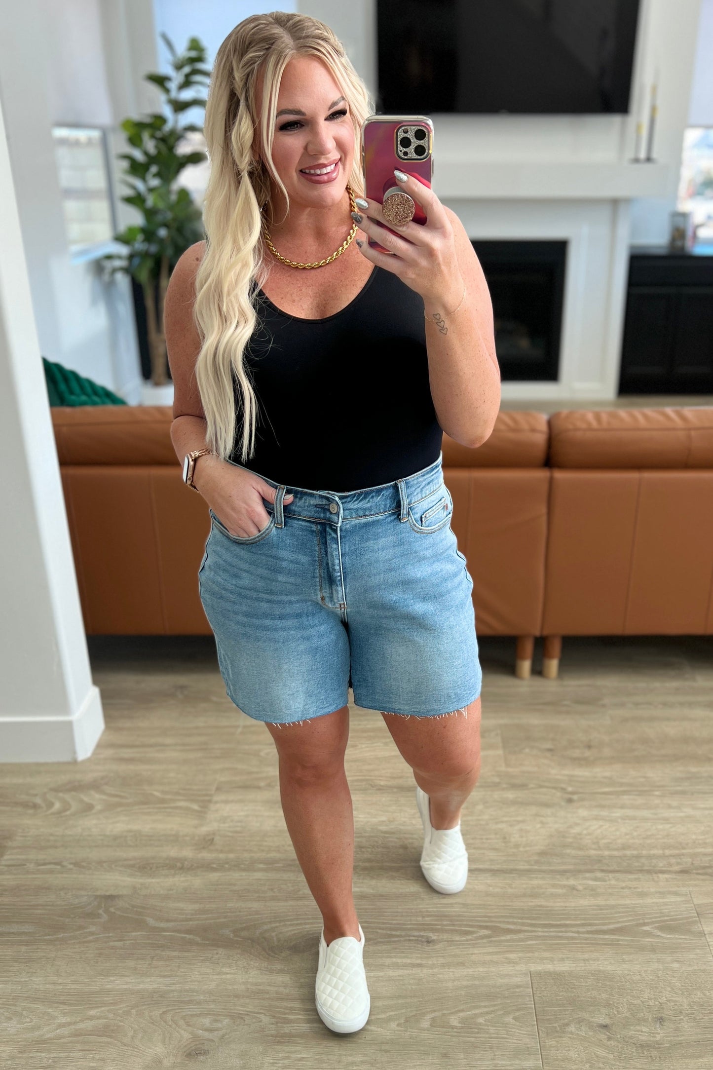Willa High Rise Light Wash Cutoff Shorts Judy Blue
