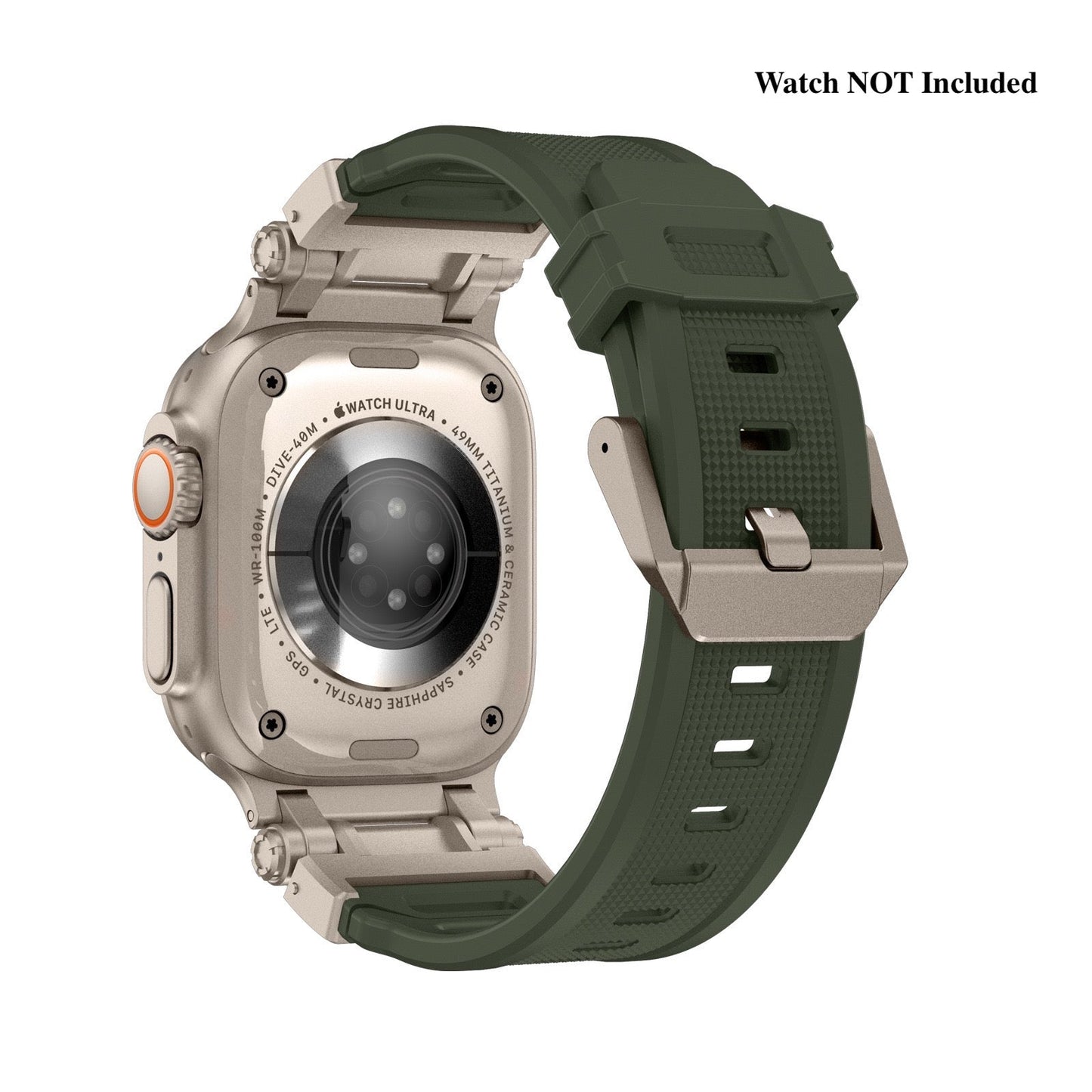 Explorer Silicone Band Adjustable Pin Buckle Apple Watch Dewell X