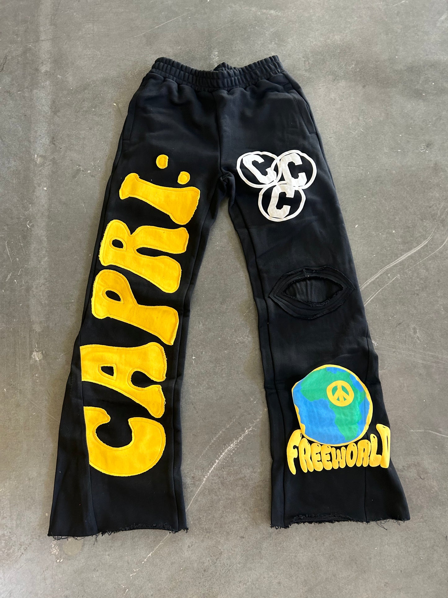 Denim Flared Heavy Weight Sweats ProjectCapri