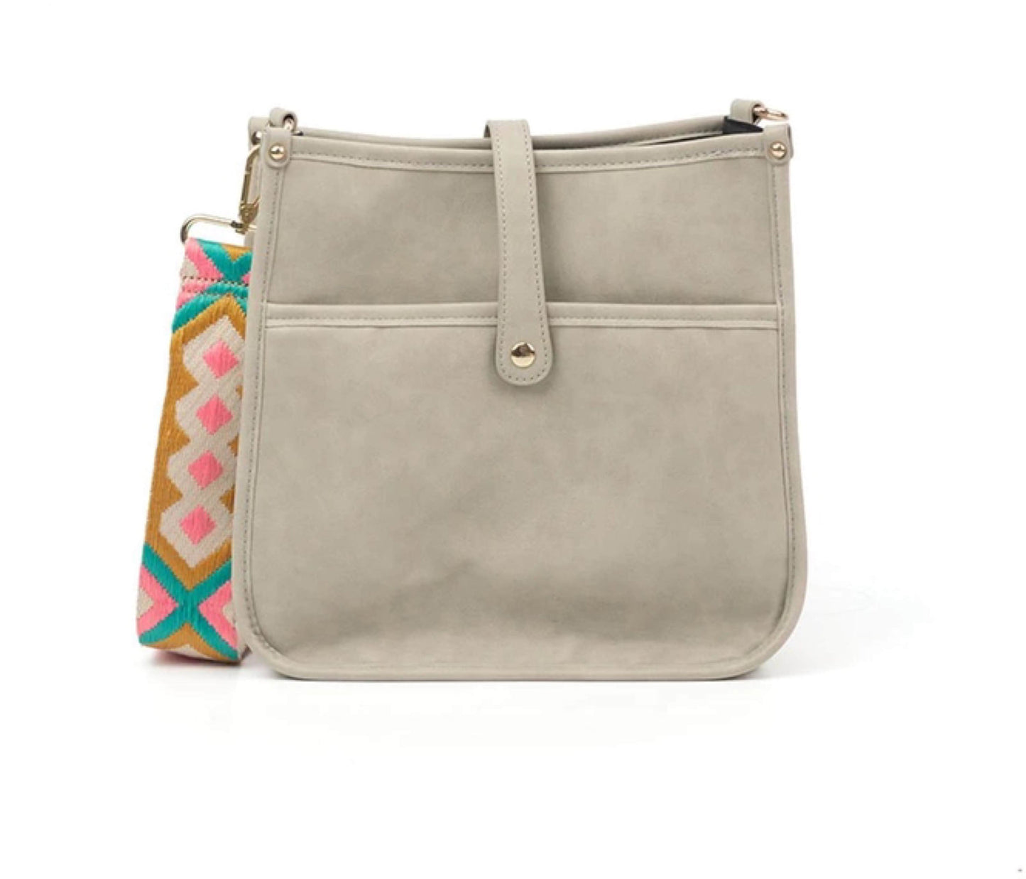 Vegan Leather Ivory Crossbody Bag The Mia Babs+Birdie