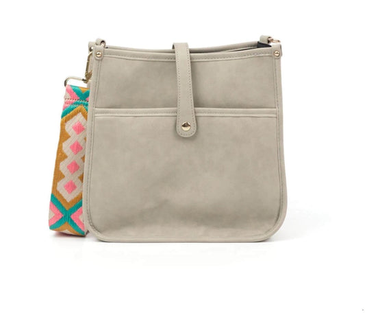 Vegan Leather Ivory Crossbody Bag The Mia Babs+Birdie
