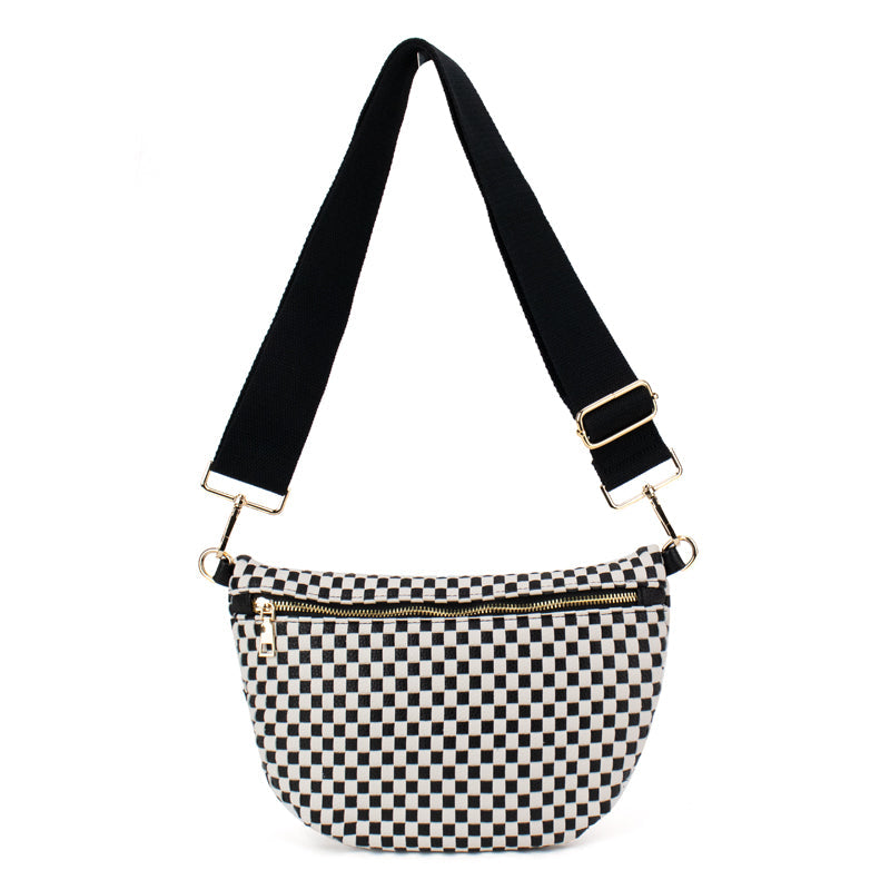 Woven Leather Adjustable Bum Bag The Fiona Babs+Birdie