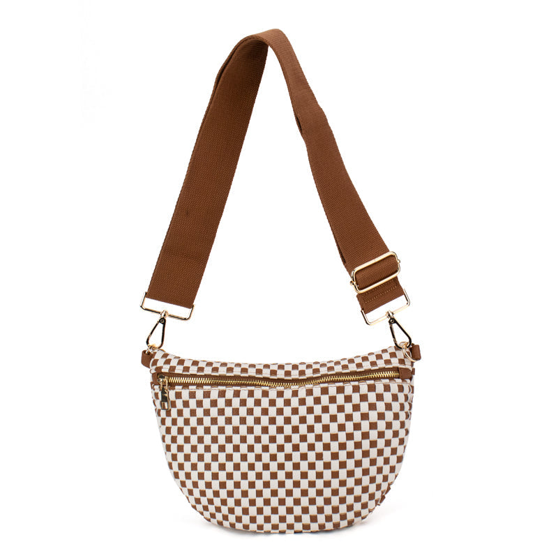 Woven Leather Adjustable Bum Bag The Fiona Babs+Birdie