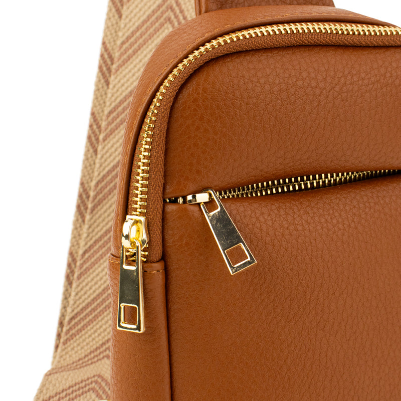 Sling Bag Chevron Strap The Harlow Babs+Birdie