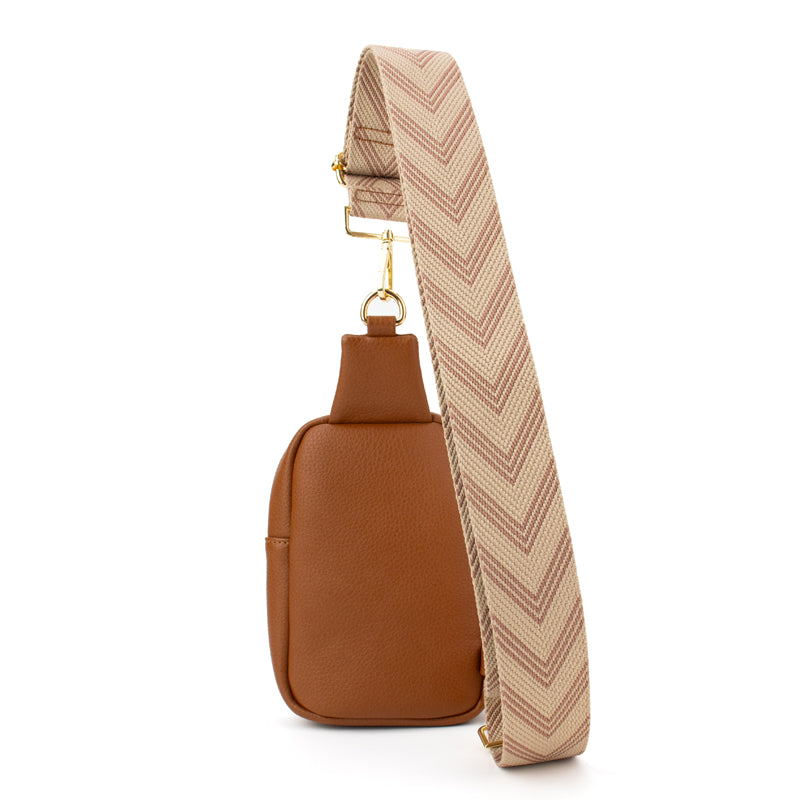 Sling Bag Chevron Strap The Harlow Babs+Birdie