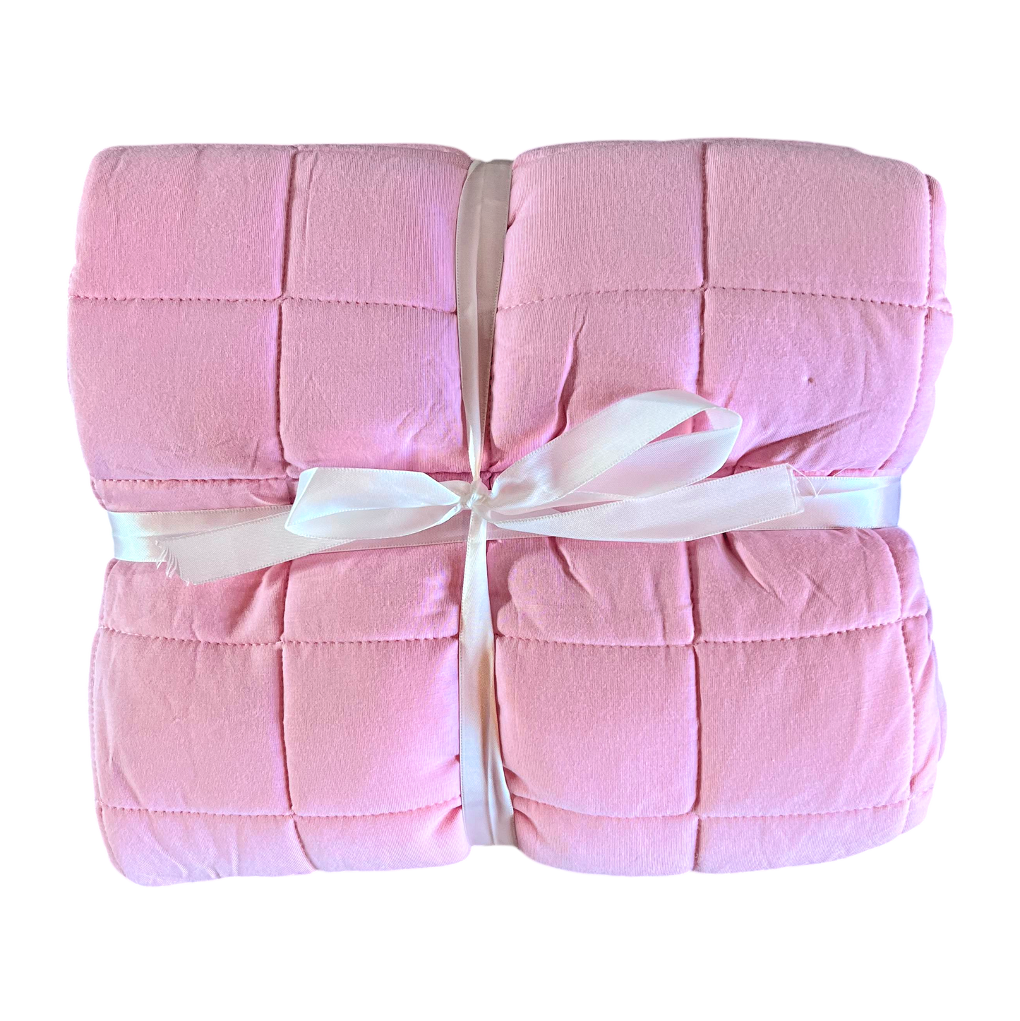 Light Pink Quilted Bamboo Blanket Ultra-Soft Blanket Laree + Co.