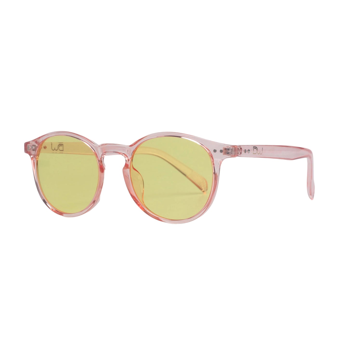 Rose Quartz Blue Light Blocking Glasses Daytime and Nighttime Protection DreamWalkerz Crystal Collection