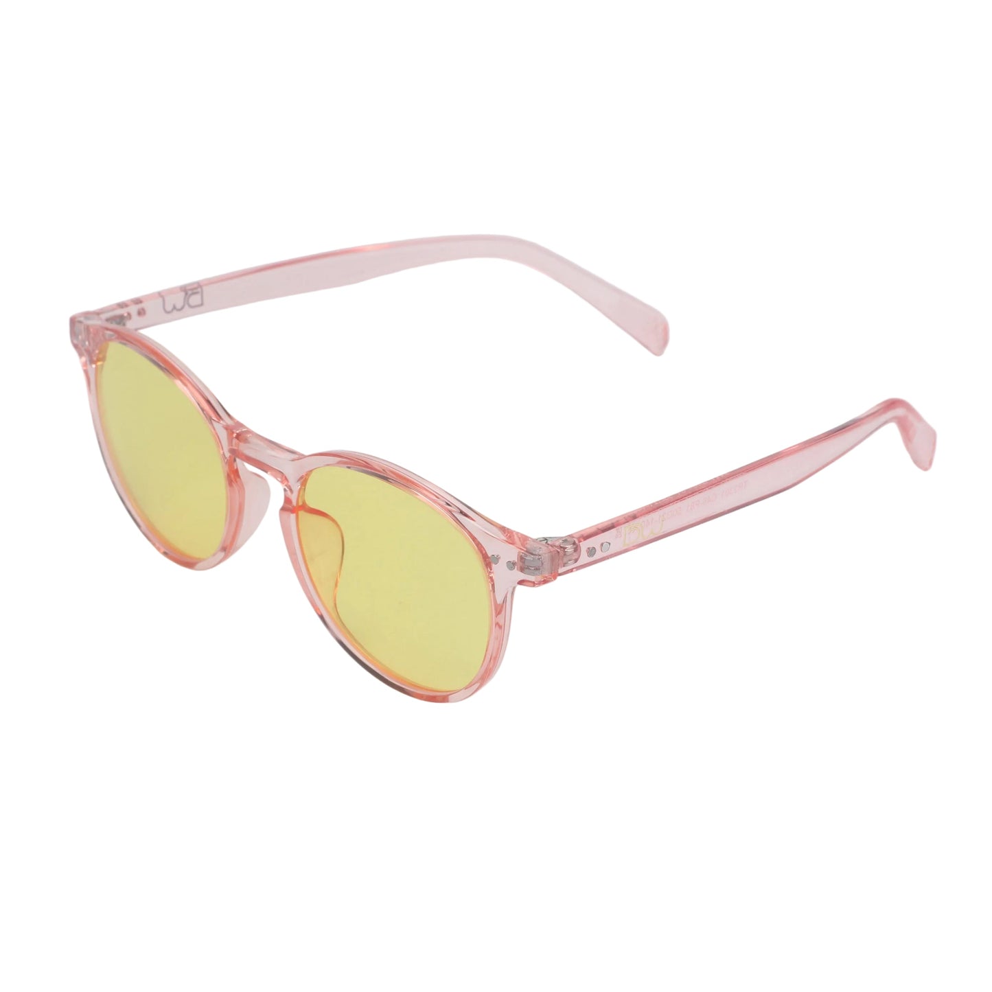 Rose Quartz Blue Light Blocking Glasses Daytime and Nighttime Protection DreamWalkerz Crystal Collection
