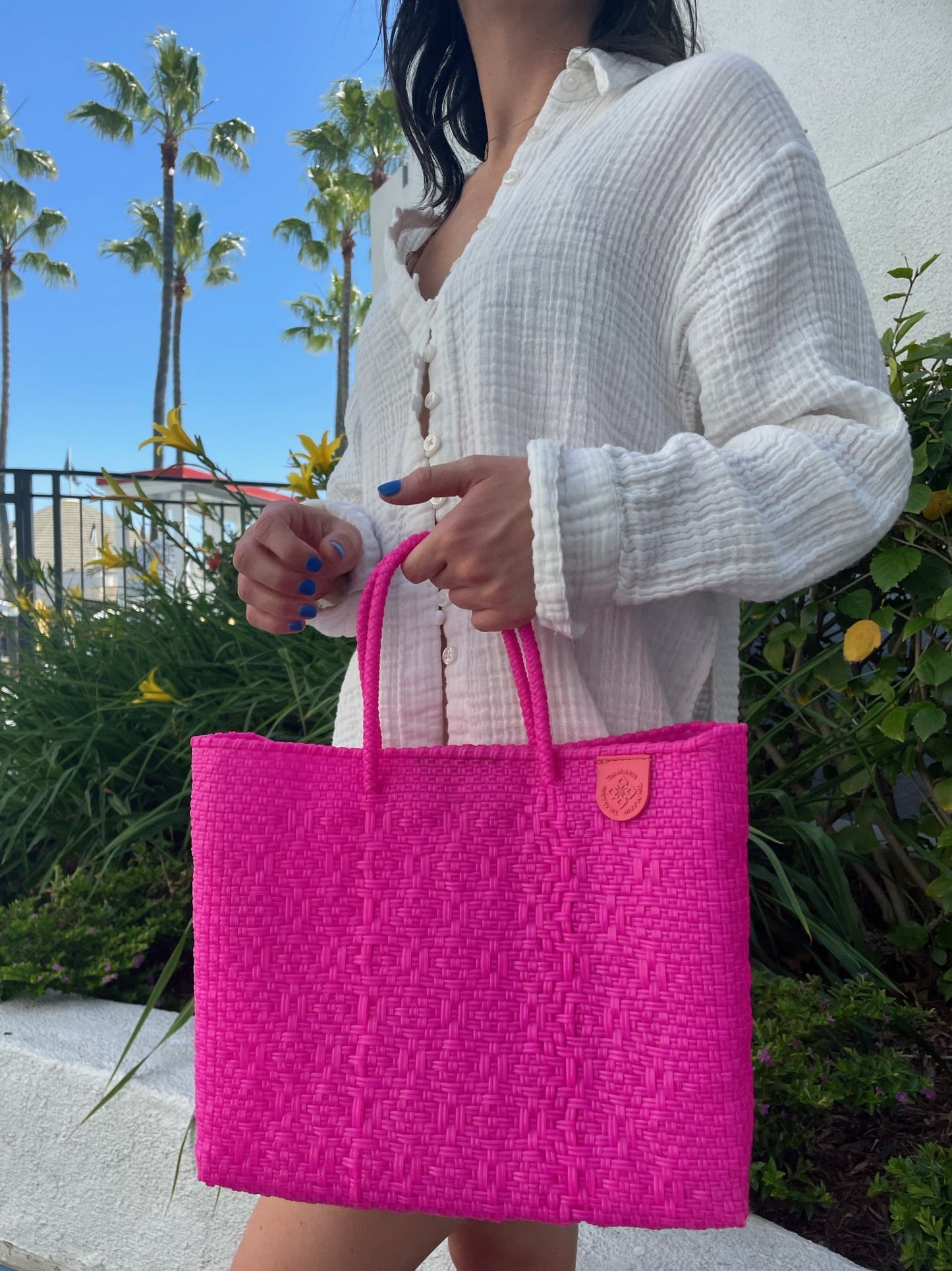 Medium Woven Crossbody Bag Medium Size Vallarta Resort Collection