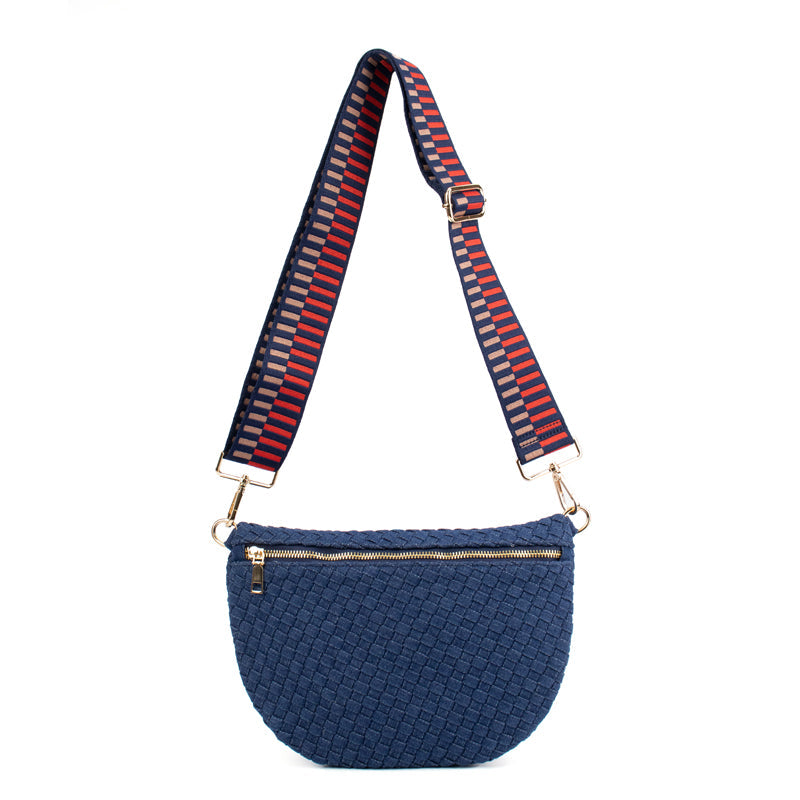 Woven Leather Adjustable Bum Bag The Fiona Babs+Birdie