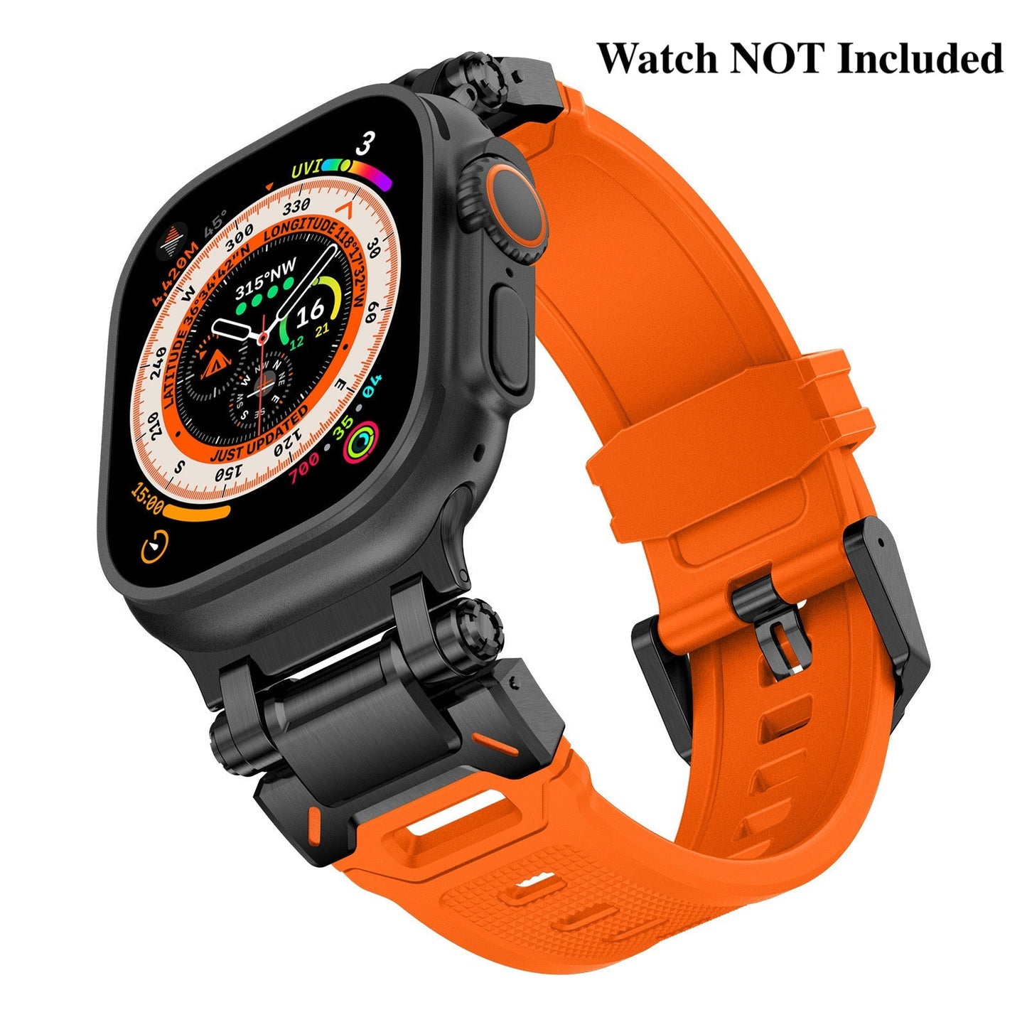 Explorer Silicone Band Adjustable Pin Buckle Apple Watch Dewell X