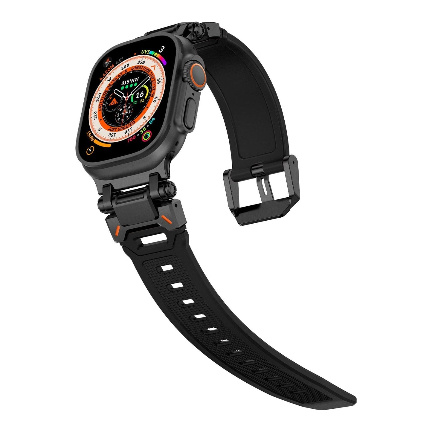 Explorer Silicone Band Adjustable Pin Buckle Apple Watch Dewell X