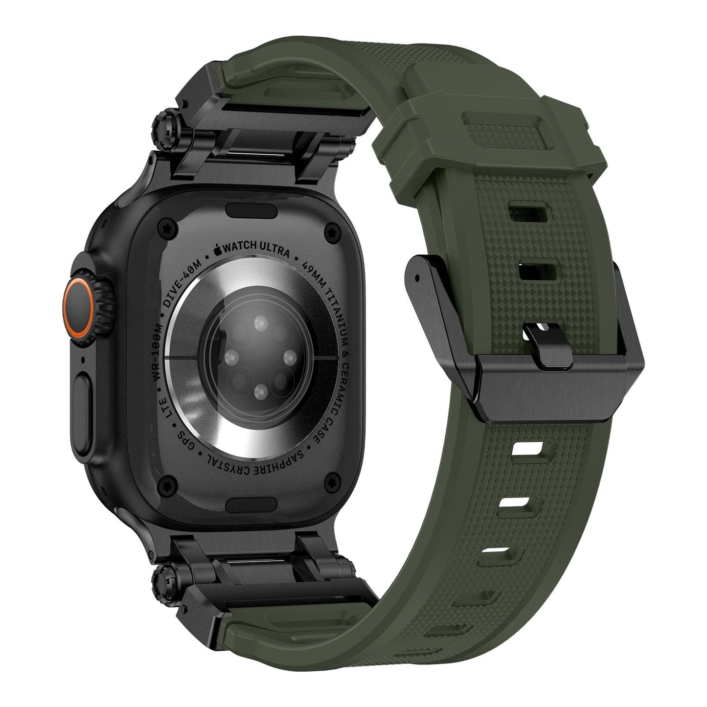 Explorer Silicone Band Adjustable Pin Buckle Apple Watch Dewell X