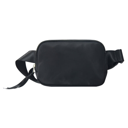 Nylon Black Belt Sling Waist Bag Babs+Birdie