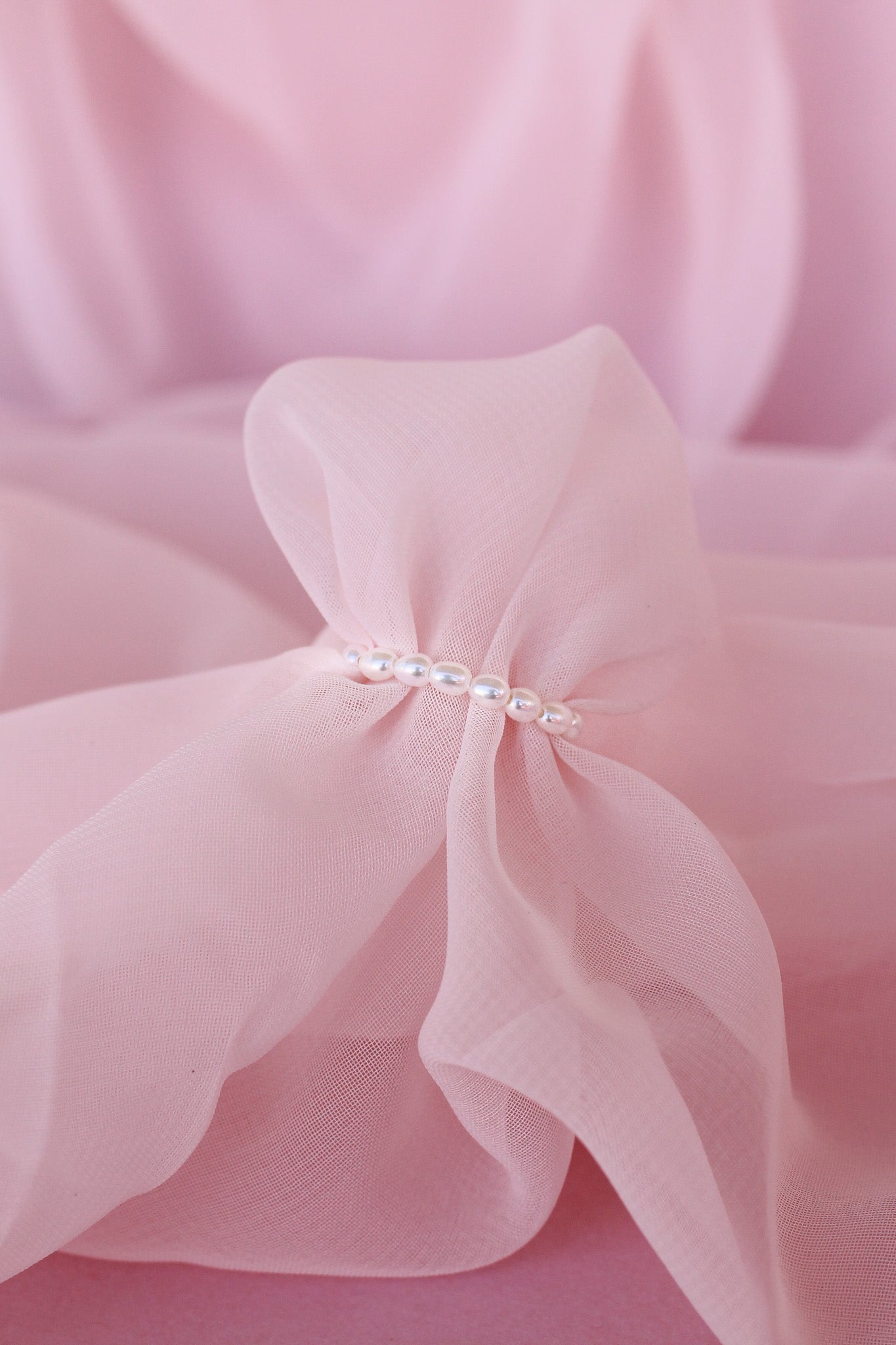 Freshwater Pearl Stretch Ring Elastic Real Pearl Ring Rose & Clay