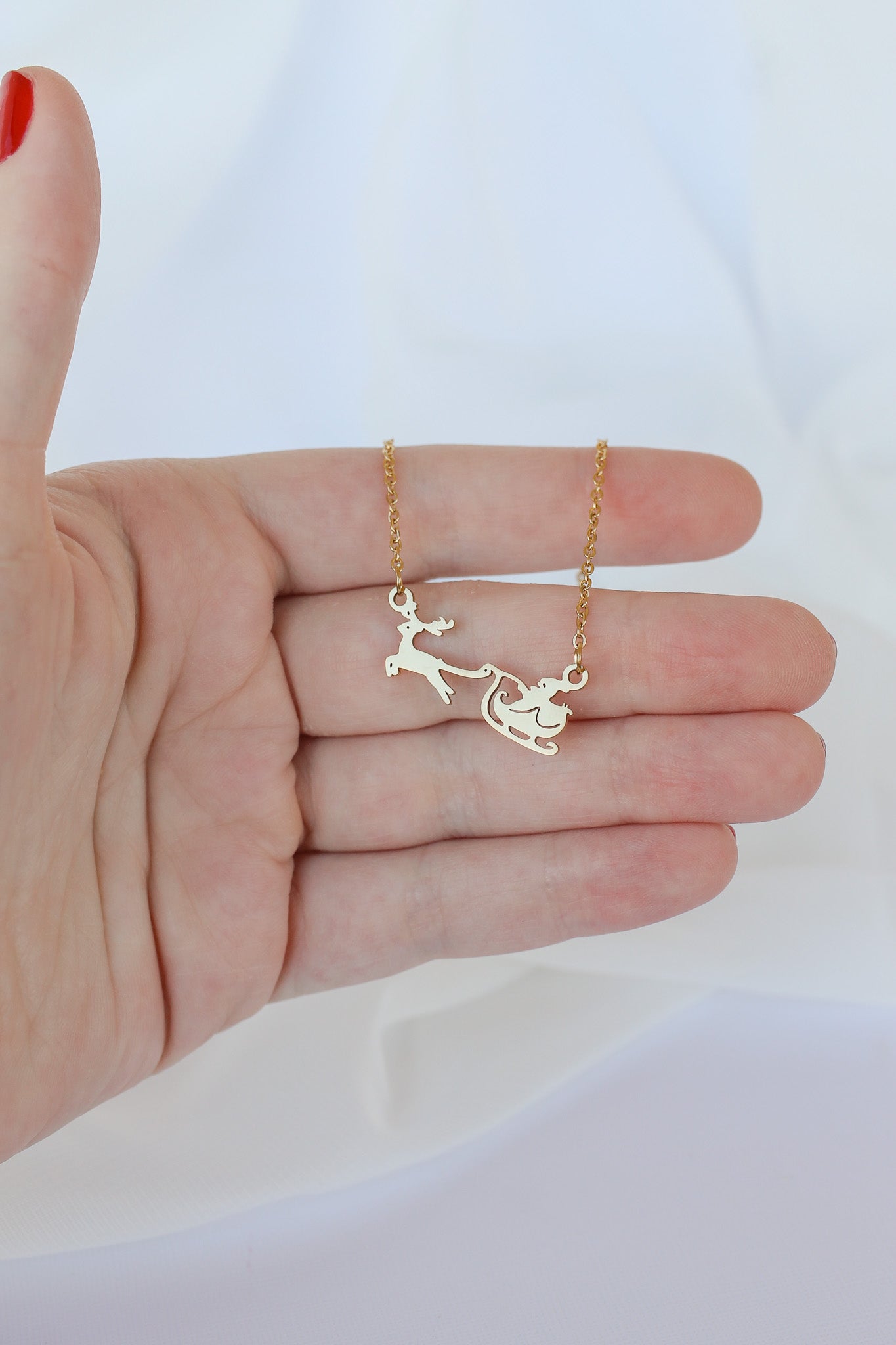 Santa's Sleigh Necklace