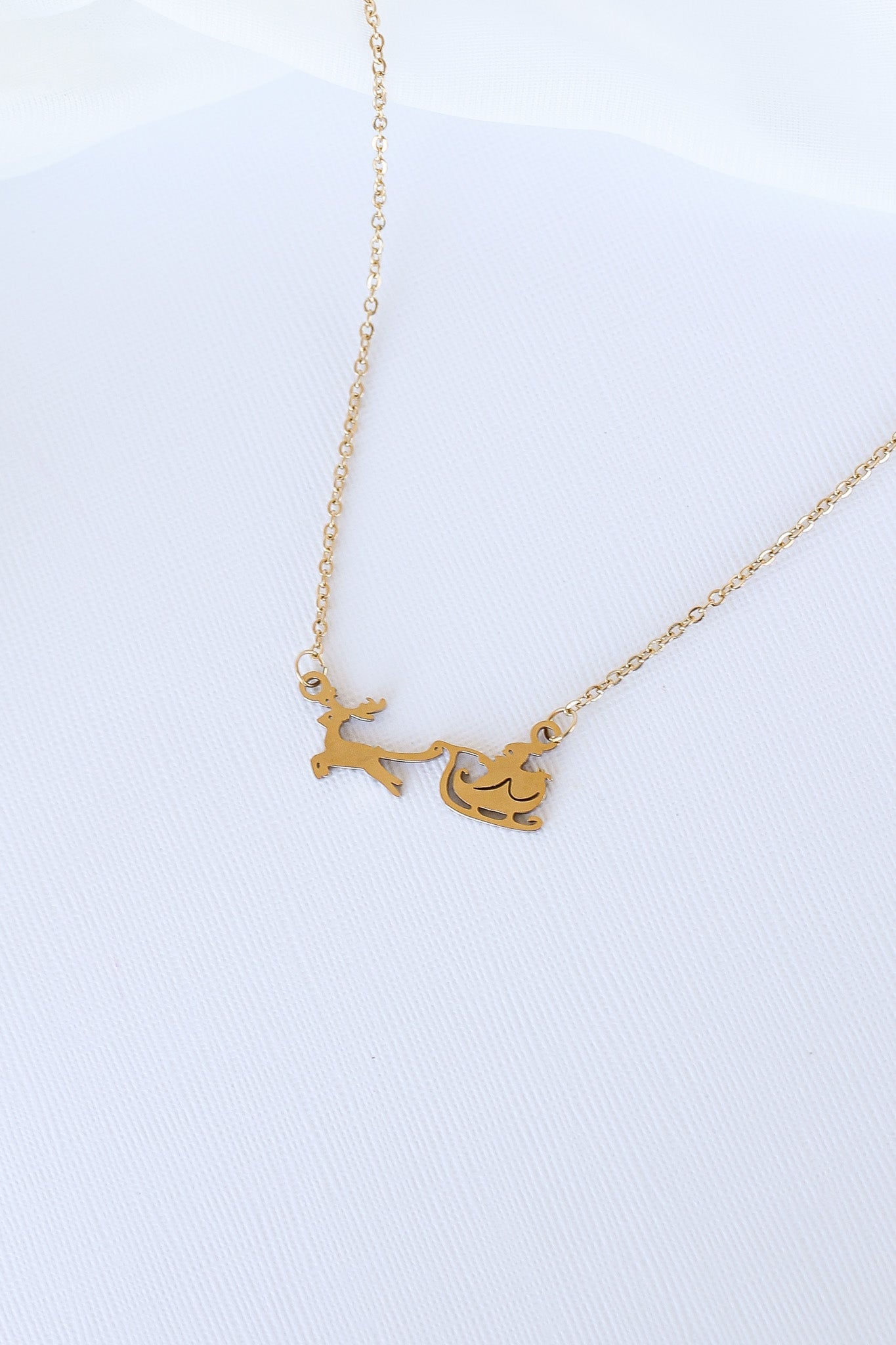 Santa's Sleigh Necklace