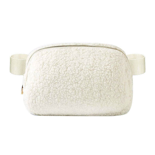 Ivory Sherpa Belt Bag Sling Bag Waist Bag Babs+Birdie