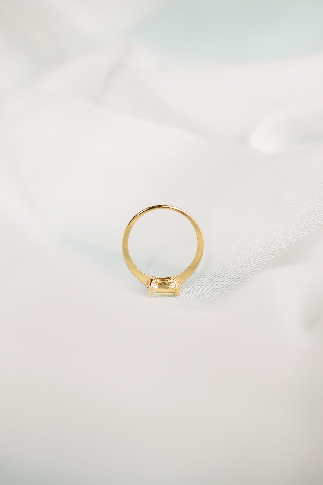 Citrine Gold Plated Ring Cindy Ring Rose & Clay